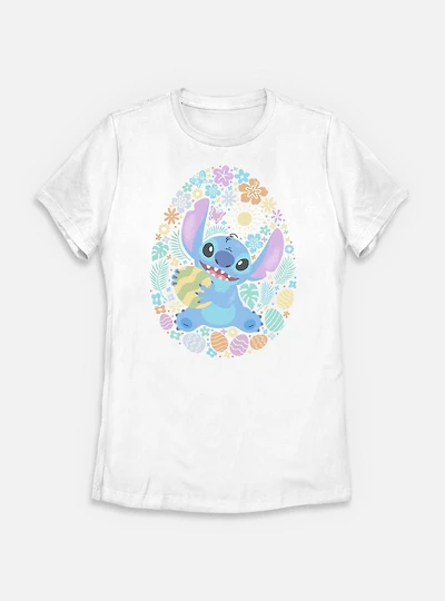 Disney Lilo & Stitch Easter Egg Hunt Womens T-Shirt