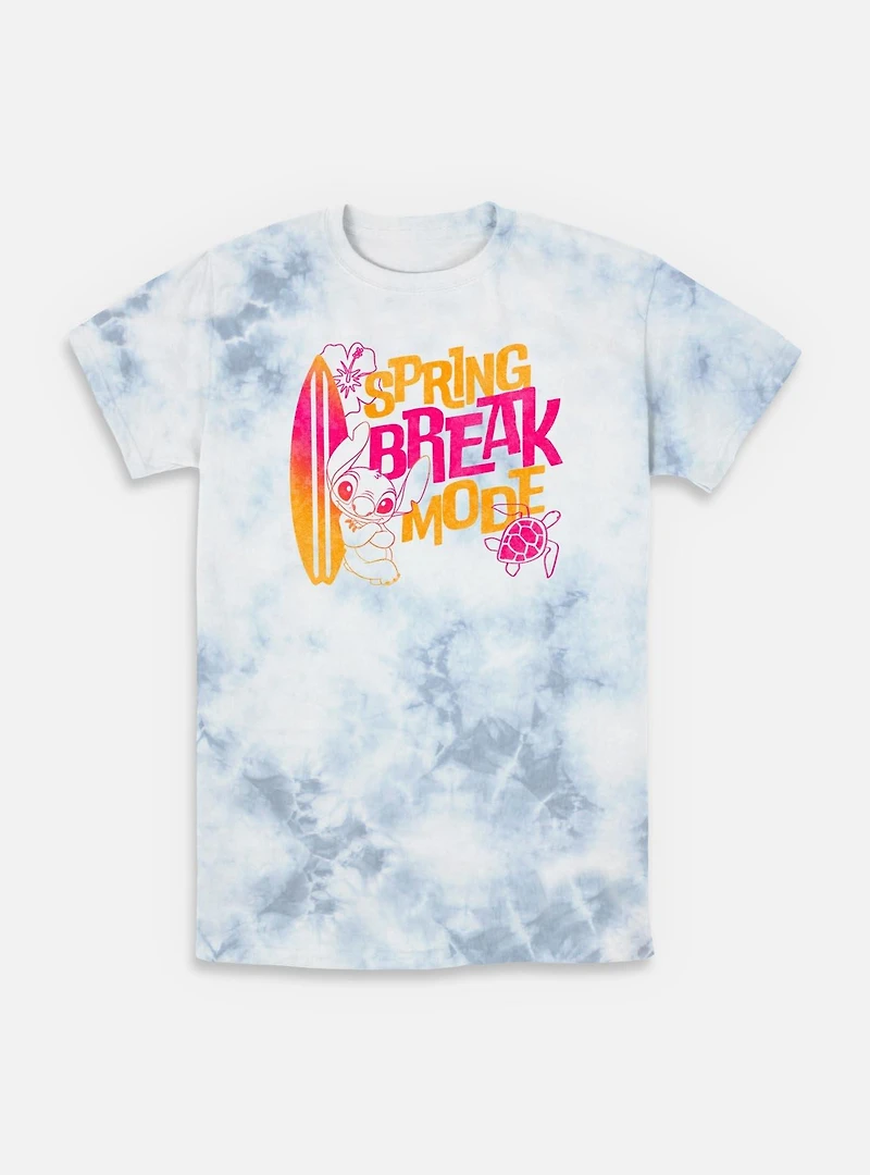 Disney Lilo & Stitch Spring Break Mode Tie-Dye T-Shirt