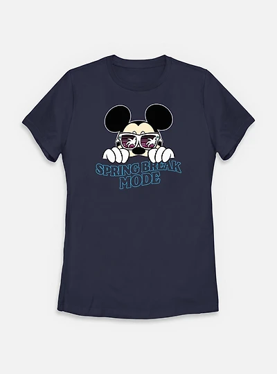 Disney Mickey Mouse Spring Break Mode  Womens T-Shirt