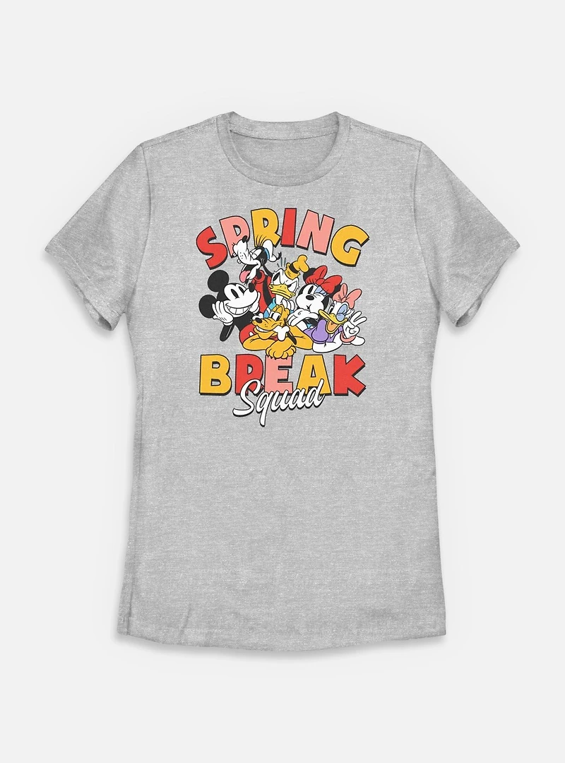 Disney Mickey Mouse Spring Break Squad Womens T-Shirt