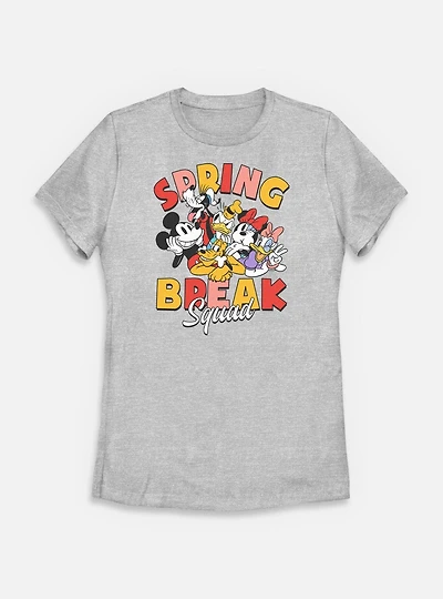 Disney Mickey Mouse Spring Break Squad Womens T-Shirt