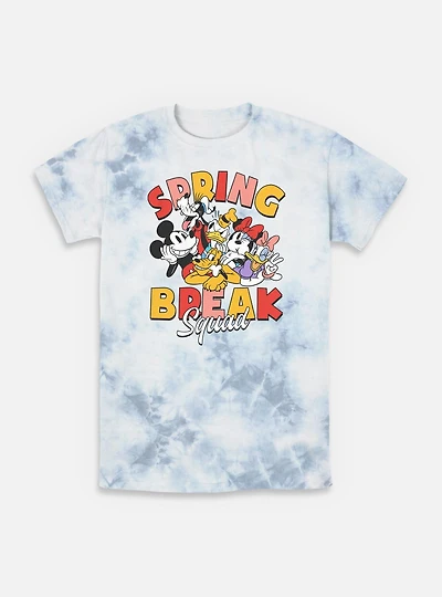 Disney Mickey Mouse Spring Break Squad Tie-Dye T-Shirt