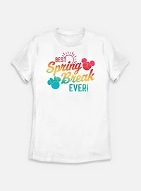 Disney Mickey Mouse Best Spring Break Ever Womens T-Shirt