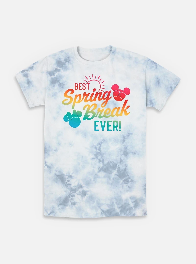 Disney Mickey Mouse Best Spring Break Ever Tie-Dye T-Shirt