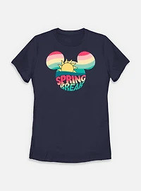 Disney Mickey Mouse Retro Spring Break Womens T-Shirt