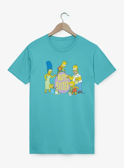 The Simpsons Happy Easter Egg Painting  T-Shirt