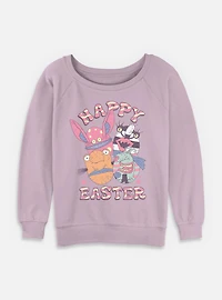 Nickelodeon Real Monsters Girls T-Shirt Plus Happy Easter Womens Slouchy Sweatshirt