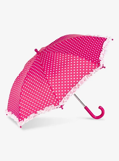 Manual Kids Umbrella Pink Polka