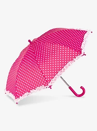 Manual Kids Umbrella Pink Polka