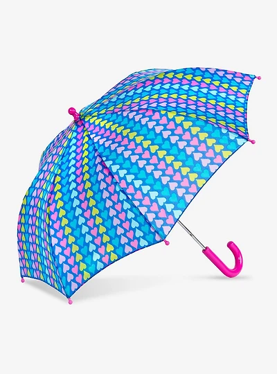 Manual Kids Umbrella Heart Stripe