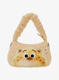 Loungefly Disney Zootopia 2 Cotton Candy Clawhauser Plush Crossbody Bag
