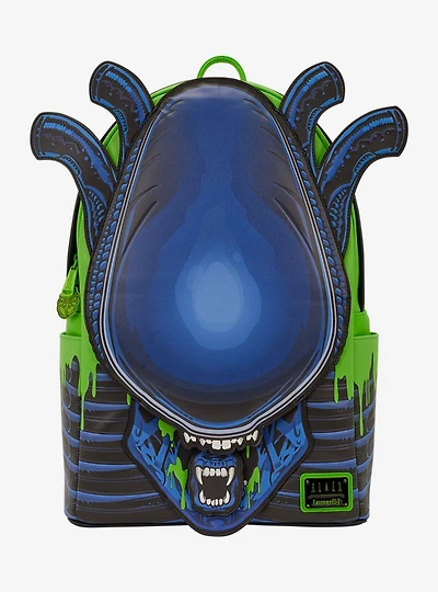Loungefly Alien Xenomorph Figural Glow-in-the-Dark Backpack