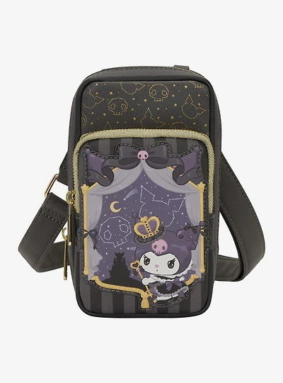 Loungefly Sanrio Kuromi 20th Anniversary Constellations Phone Crossbody Bag with Coin Purse