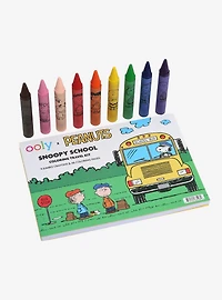 Peanuts x Ooly Snoopy School Crayons and Coloring Book Set