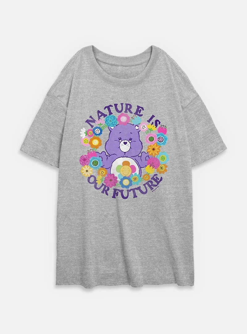 Care Bears Nature Is Our Future Womens Oversized T-Shirt