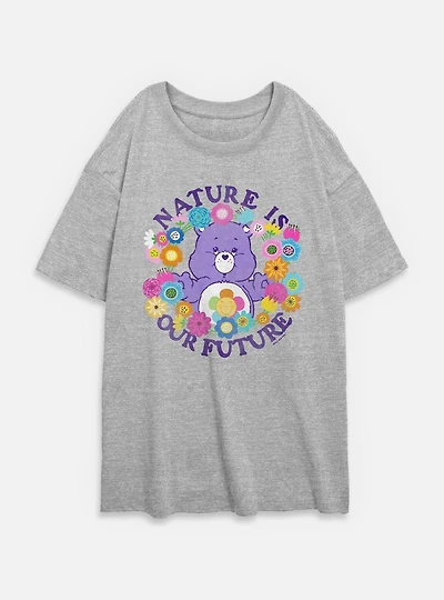 Care Bears Nature Is Our Future Womens Oversized T-Shirt