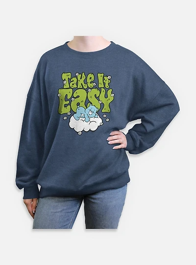 Care Bears Take It Easy Womens Oversized Sweatshirt