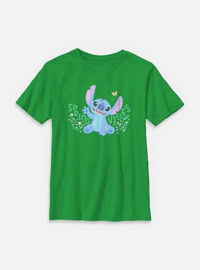 Disney Lilo & Stitch Spring Vibes  Youth T-Shirt