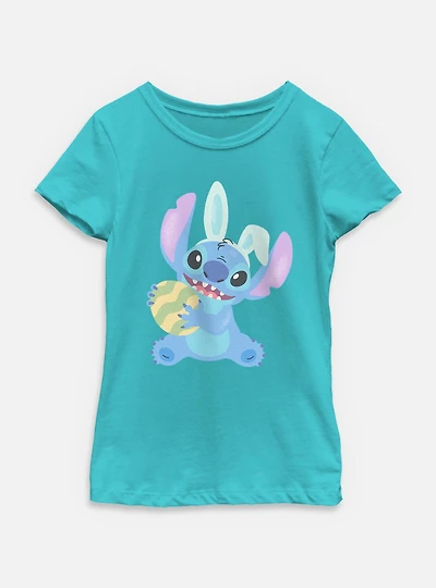 Disney Lilo & Stitch Easter Egg Youth Girls T-Shirt