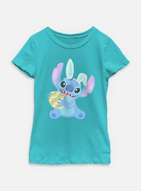 Disney Lilo & Stitch Easter Egg Youth Girls T-Shirt