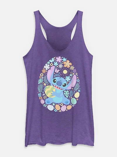 Disney Lilo & Stitch Easter Egg Hunt Womens Tank Top