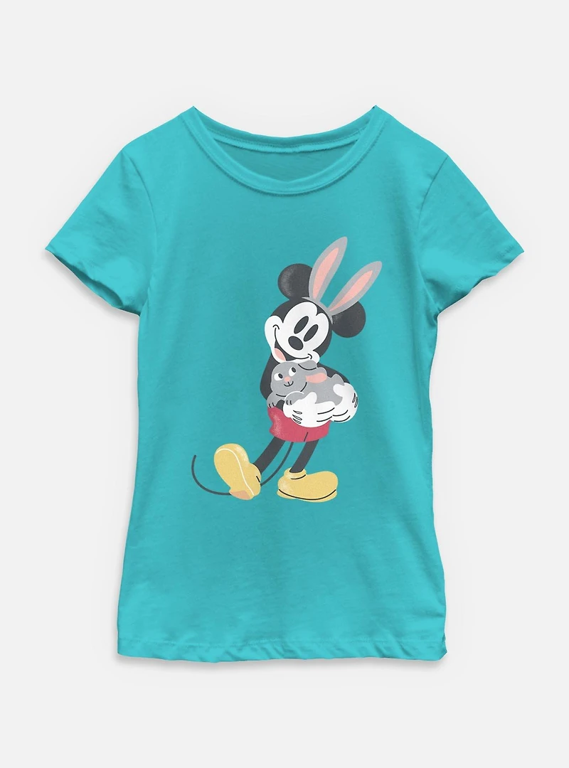Disney Mickey Mouse Cute Bunny Youth Girls T-Shirt