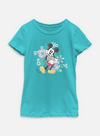 Disney Mickey Mouse Bring On Spring Youth Girls T-Shirt
