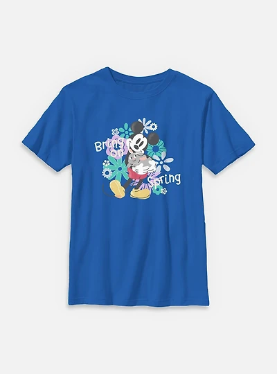 Disney Mickey Mouse Bring On Spring Youth T-Shirt