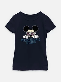 Disney Mickey Mouse Spring Break Mode  Youth Girls T-Shirt