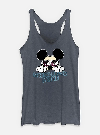 Disney Mickey Mouse Spring Break Mode  Womens Tank Top