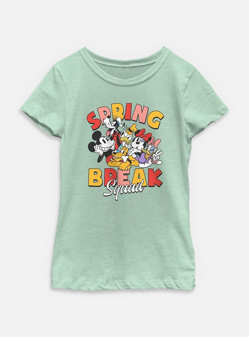 Disney Mickey Mouse Spring Break Squad Youth Girls T-Shirt