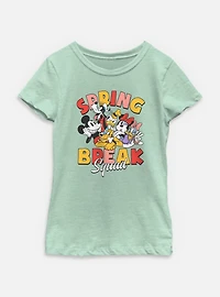 Disney Mickey Mouse Spring Break Squad Youth Girls T-Shirt