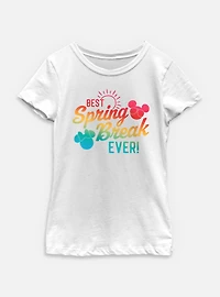 Disney Mickey Mouse Best Spring Break Ever Youth Girls T-Shirt