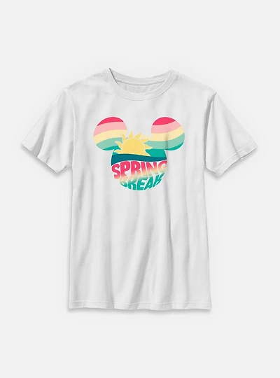 Disney Mickey Mouse Retro Spring Break Youth T-Shirt