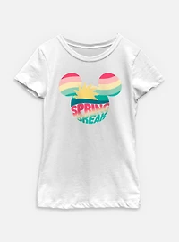 Disney Mickey Mouse Retro Spring Break Youth Girls T-Shirt