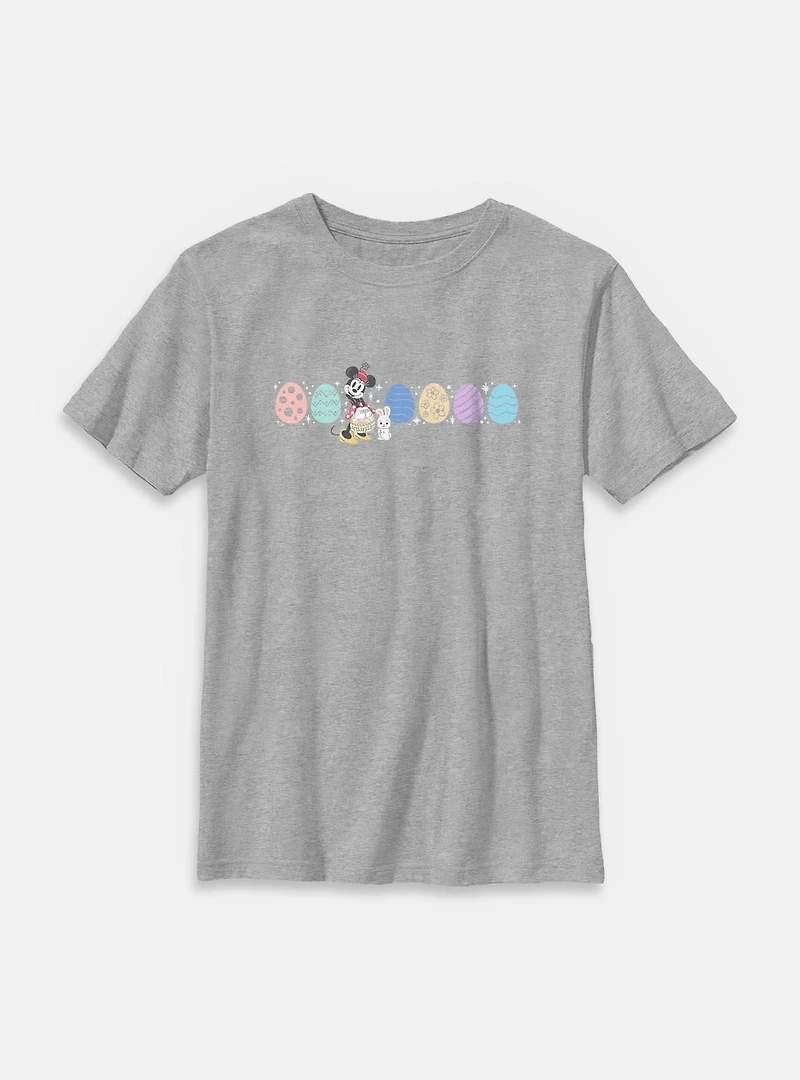 Disney Minnie Mouse Easter Egg Lineup Youth T-Shirt