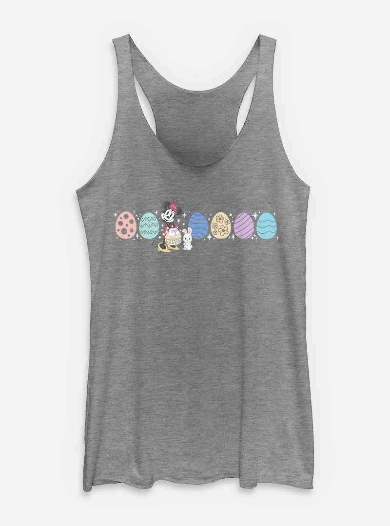 Disney Minnie Mouse Easter Egg Lineup Womens Tank Top