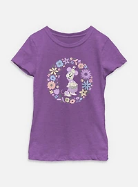 Disney Minnie Mouse And Flowers Youth Girls T-Shirt