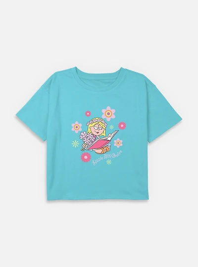 Disney Lizzie McGuire Logo Pop Girls Cami Groovie Youth Boxy Crop T-Shirt