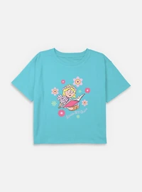 Disney Lizzie McGuire Logo Pop Girls Cami Groovie Youth Boxy Crop T-Shirt