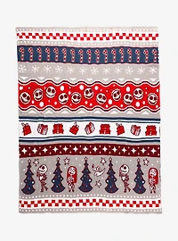 Disney The Nightmare Before Christmas Holiday Patterned Knit Throw - BoxLunch Exclusive