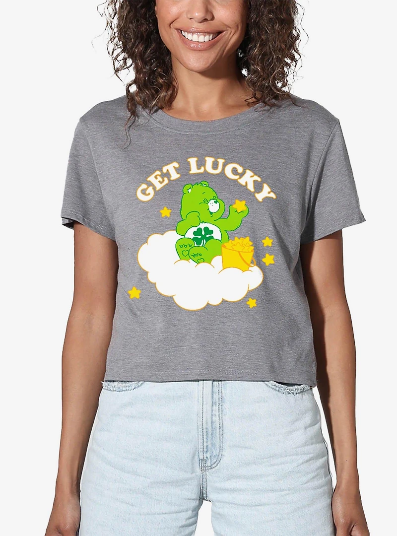 Care Bears Get Lucky Women's Crop Top Grey