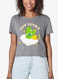 Care Bears Get Lucky Women's Crop Top Grey