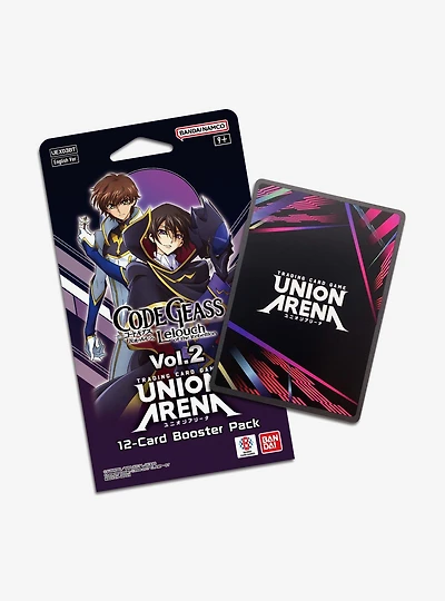 Code Geass Lelouch of the Rebellion Union Arena Trading Card Game Volume 2 Booster Pack