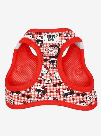 Sassy Meow Sanrio Hello Kitty Gingham Small Cat Harness