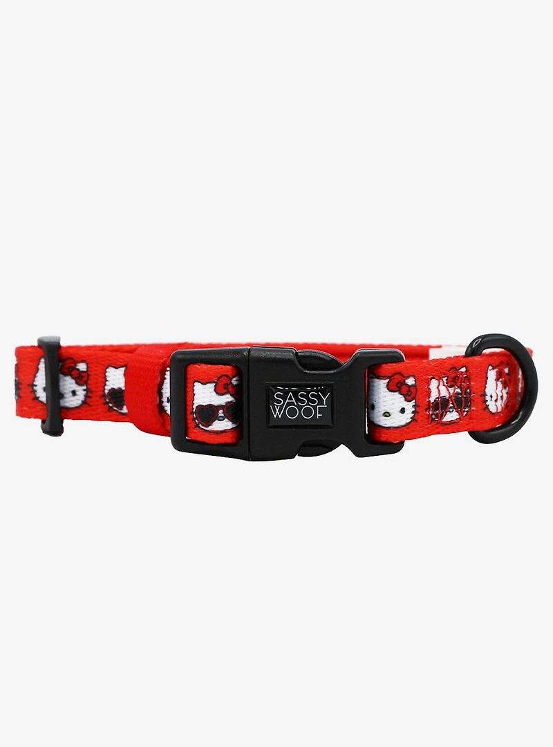 Sassy Woof Sanrio Hello Kitty Red Small Dog Collar