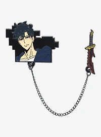 Solo Leveling Sung Jinwoo & Weapon Chain Enamel Pin