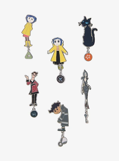 Coraline Characters Dangling Charm Blind Box Enamel Pin - BoxLunch Exclusive