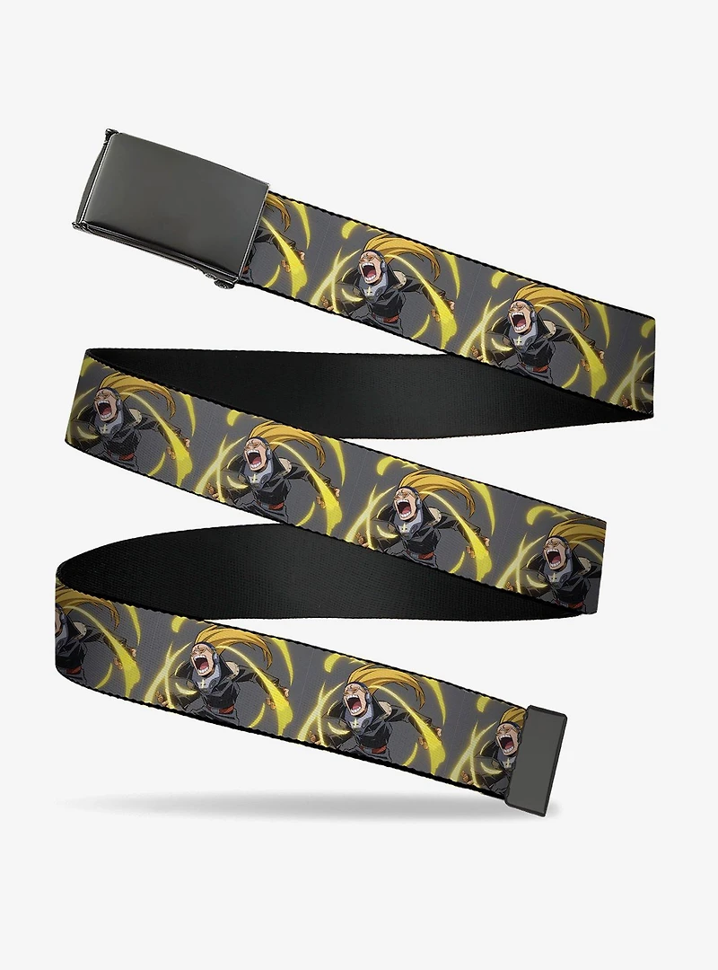 My Hero Academia Hizashi Yamada Present Mic Screaming Flip Web Belt