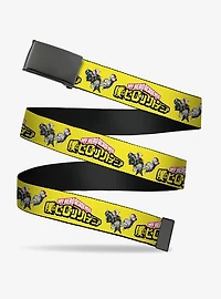 My Hero Academia Character Trio Pose & Title Logo Yellow Flip Web Belt